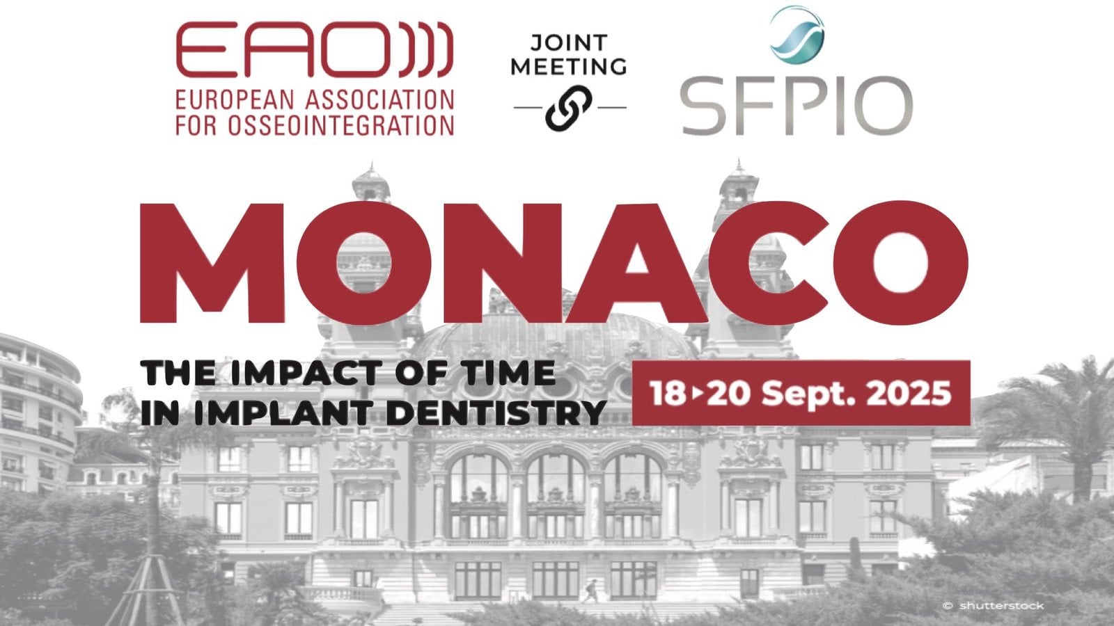 Locandina del congresso EAO 2025 a Monaco, The impact of time in implant dentistry